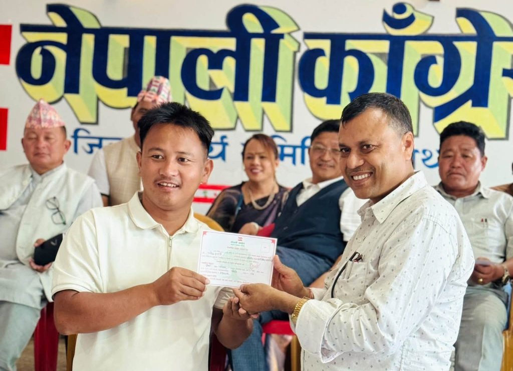 पत्रकार गजेन्द्र तुम्बापो नेपाली कांग्रेसको महाधिवेशन प्रतिनिधि निर्वाचित
